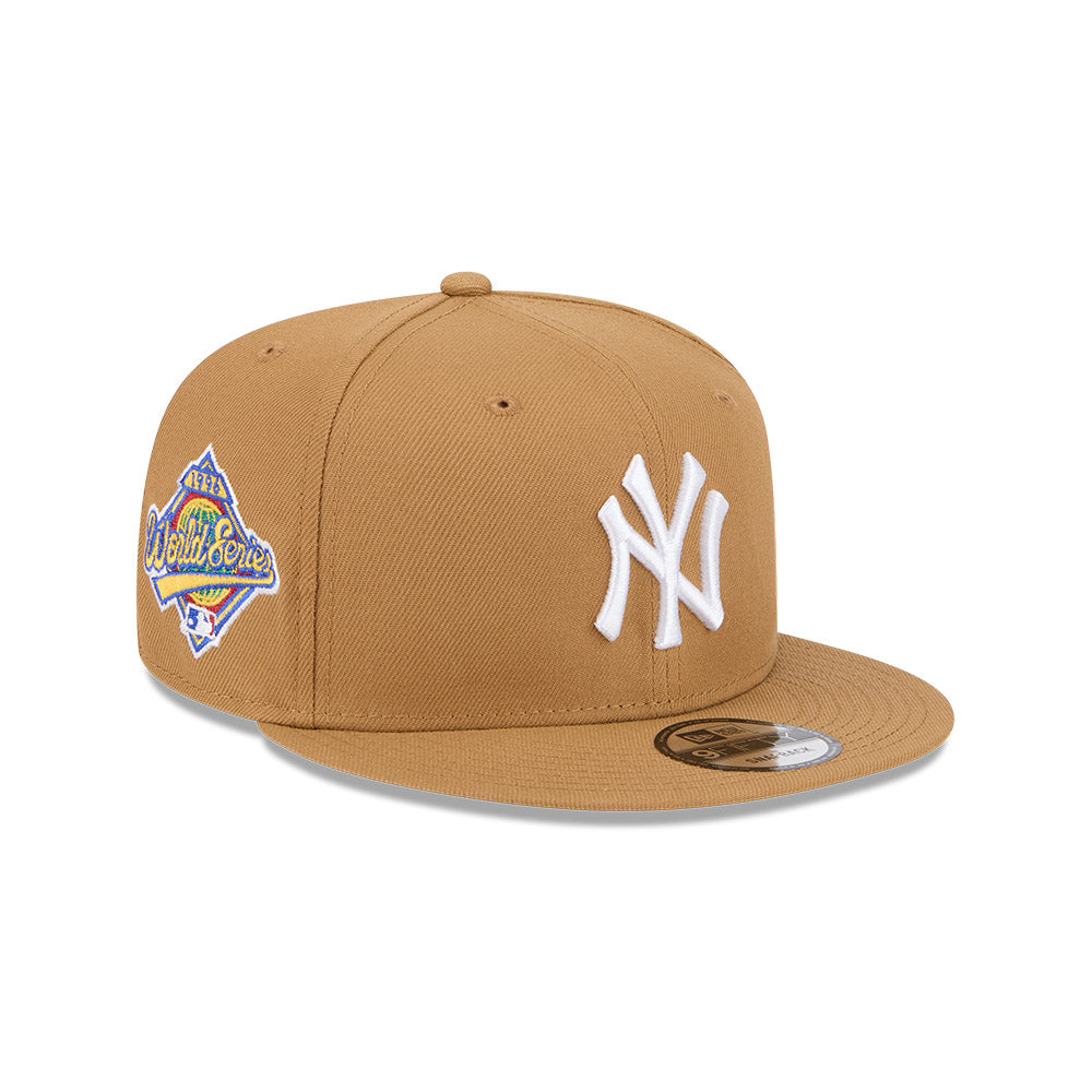 New York Yankees Hat - Wheat World Series MLB 9Fifty Baseball Snapback Cap - New Era